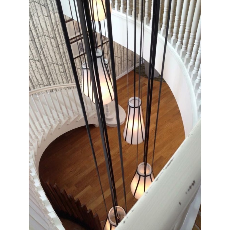 Lampe HELIUM Suspension Noir/ Couleur