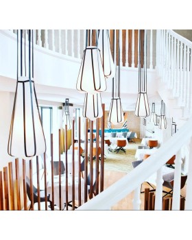 Lampe HELIUM Suspension Noir/ Couleur