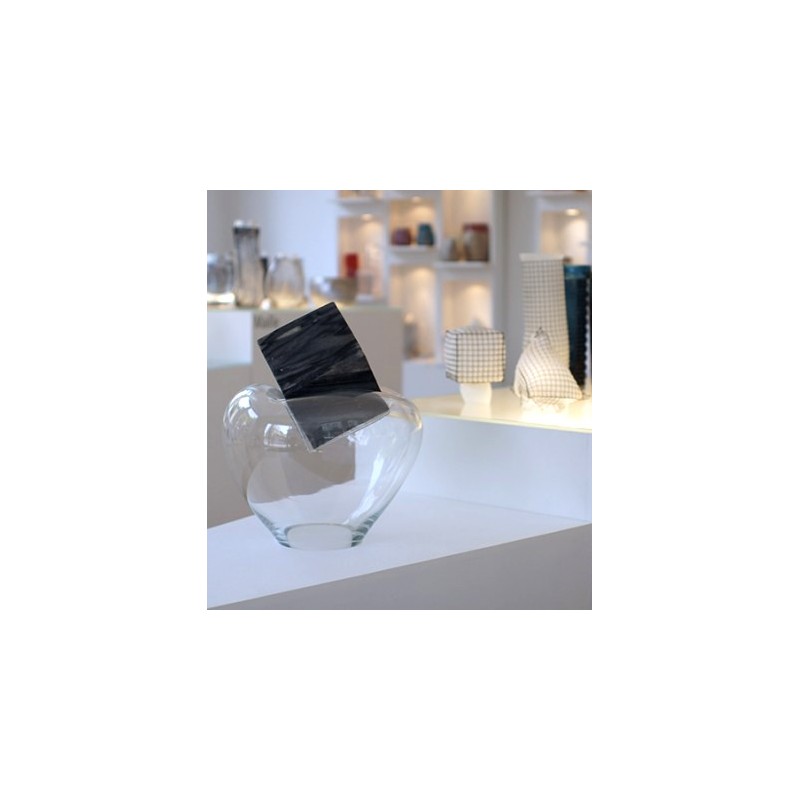 GRAVITY CUBE Sculpture Marbre Gris