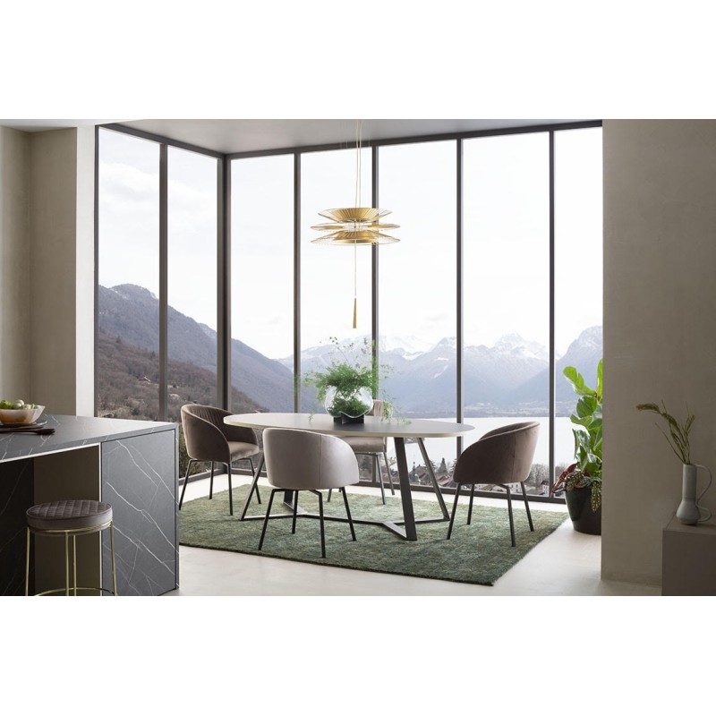 GRAVITY CROSS Dish Marbre Gris
