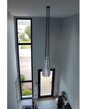 Lampe HELIUM Suspension Noir/ Couleur