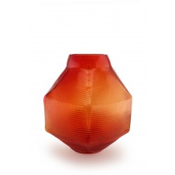 Vase TRACE Rond Rouge