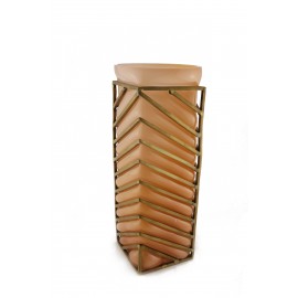 ANGLE vase pink Opale