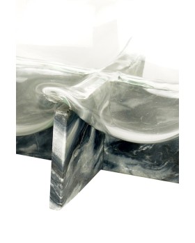 GRAVITY CROSS Dish Marbre Gris
