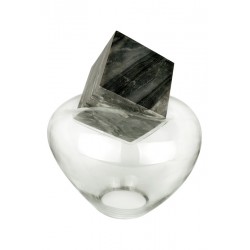 GRAVITY CUBE Sculpture Grey Marble