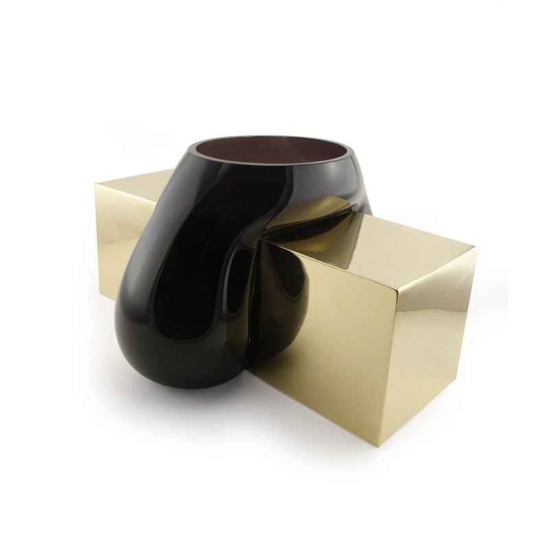 VASE PRESSE-GREY MARBRE