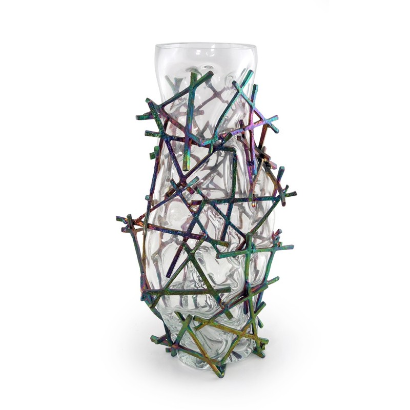  SCATTER Vase Irisated