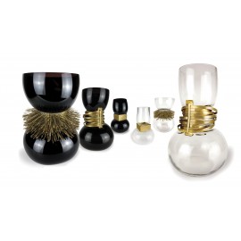 SLAVE Stripes Vase smoke