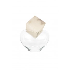 GRAVITY CUBE Sculpture Marbre Gris