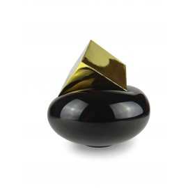 GRAVITY CUBE Sculpture Marbre Gris