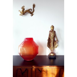 TRACE Round Vase