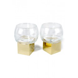 GRAVITY Cube Low Glass (Set of 2)