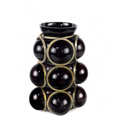 CIRCLE Vase Black & Gold